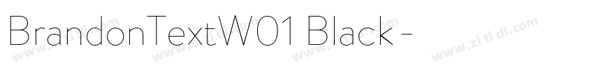 BrandonTextW01 Black字体转换